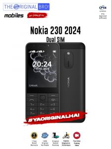 Nokia 230 2024 - PTA Approved - 12 Months Warranty - Black - The Original Bro Mobiles - TOB36